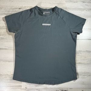 Alphalete Athletics Men’s SS Performance T-Shirt Slate Blue Workout Size Medium